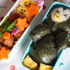 ペンギンさんののり弁!
お弁当食べて元気もりもりなってね!の気持ちを込めて作りました。