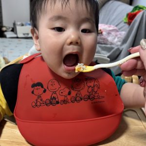 大好きなご飯の時間
海苔をのせたときはいつもより沢山食べる気がします