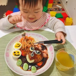 娘のごはんを可愛くデコしたよ