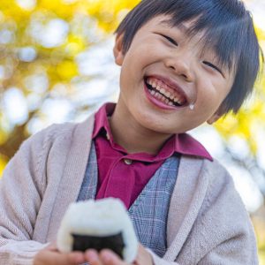 おにぎりが一番大好きな息子です。