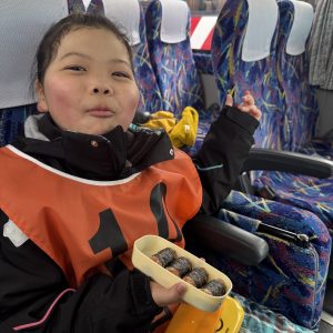 スキーでお腹を空かせたあとのお弁当は最高に美味しいですね。