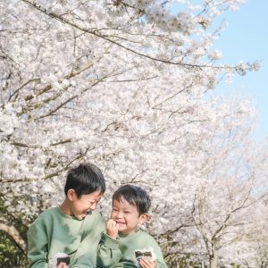 毎年お花見に来ている公園。毎年家族みんな元気で、
わいわいお花見できて、幸せだなぁと、感じるひとときです。